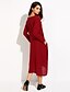 cheap Women&#039;s Dresses-Women&#039;s Casual Cotton Loose / Swing Dress - Solid Colored Asymmetrical V Neck