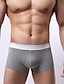 cheap Men&#039;s Briefs Underwear-Men&#039;s Patchwork Super Sexy Boxer Briefs Color Block 1 Piece White Black Blue M L XL