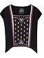 Χαμηλού Κόστους Γυναικεία Μπλουζάκια (Tops)-Aporia.As® Γυναικεία Στρογγυλή Λαιμόκοψη Κοντομάνικο Πουκάμισο &amp; μπλούζα μαύρο fade-MZ03095