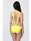 cheap Women&#039;s Swimwear &amp; Bikinis-Women&#039;s Solid Halter Neck Yellow Red Green Bikini Swimwear Swimsuit Yellow