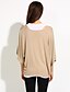 cheap Women&#039;s Blouses &amp; Shirts-Women&#039;s Plus Size Cotton Blouse - Solid Colored / Summer / Flare Sleeve