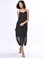 cheap Maxi Dresses-Women&#039;s Loose Sleeveless Polka Dot Backless Summer Strap Boho Beach Black / Maxi