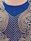 preiswerte Abendkleider-Meerjungfrau / Trompete Schaufel Hals Gericht Zug Satin Tüll formale Abendkleid mit Kristall Detaillierung
