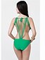 cheap Women&#039;s Swimwear &amp; Bikinis-Women&#039;s Solid Halter Neck Yellow Red Green Bikini Swimwear Swimsuit Yellow