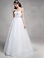 cheap Wedding Dresses-Wedding Dresses A-Line Sweetheart Sleeveless Chapel Train Tulle Bridal Gowns With Lace Beading 2023