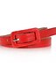cheap Women&#039;s Belt-Women&#039;s Leather Skinny Belt - Solid Colored / Cute