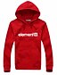 preiswerte Herren-Hoodies und -Sweatshirts-Herrn Einfach / Aktiv Langarm Kapuzenshirt Buchstabe