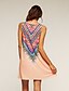 cheap Mini Dresses-Women&#039;s Plus Size Swing Dress Dusty Rose Sleeveless Geometric Print Summer Boho Daily Holiday Loose Boho / Beach White Black Pink Green S M L XL XXL XXXL / Mini