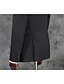 お買い得  スーツ-ブラック 男性用 スーツ ソリッド テイラーフィット シングルブレスト 一つボタン 2022