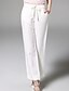 cheap Women&#039;s Pants &amp; Leggings-ANGEL  Women‘s Solid White Straight Pants,Street chic