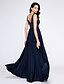 cheap Special Occasion Dresses-A-Line Open Back Dress Formal Evening Floor Length Sleeveless V Neck Tulle V Back with Appliques 2022