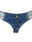 levne Dámské kalhoty-Dámské Sexy Těhotenské Denní Vypasovaný Rovné / Džíny Kalhoty - Jednobarevné Modrá S M L