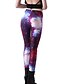 voordelige Leggings-Dames Print Legging - Heelal Medium Taille Wijn S M L / Skinny