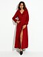 cheap Women&#039;s Coats &amp; Trench Coats-Women&#039;s Trench Coat Maxi Coat Shirt Collar Jacket Long Sleeve Red Blue Emerald