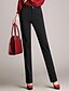 cheap Women&#039;s Pants-Women&#039;s Solid Black Business Pants,Simple,Plus Size