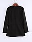 cheap Women&#039;s Coats &amp; Trench Coats-Women&#039;s Basic Regular Coat, Solid Colored Long Sleeve Black / Gray