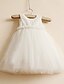 cheap Dresses-Girls&#039; Lace Casual / Daily Solid Colored Sleeveless Dress White