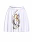 Χαμηλού Κόστους Γυναικείες Φούστες-Γυναικεία Γραμμή Α Φούστες Πλισέ / Στάμπα Λευκό Τ M L