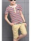 cheap Sets-Boys 3D Striped Clothing Set Short Sleeves Summer Cotton 6-12 Y 12 Y+ Casual Daily