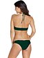economico Bikini e costumi da bagno-Bikini Da donna Tinta unita All&#039;americana Poliestere / Elastene