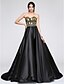 cheap Special Occasion Dresses-Ball Gown Sweetheart Neckline Sweep / Brush Train Satin Dress with Sequin / Crystals by TS Couture®