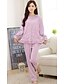 voordelige Pyjama&#039;s &amp; Loungekleding-Dames Pyjama - Polka dot Medium Katoen Paars