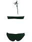 cheap Women&#039;s Swimwear &amp; Bikinis-Women&#039;s Army Green Glittering High Neck Bathing Suit
