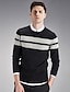 billige Herregensere og -cardigans-Herre Sport / Arbeid Langermet Pullover - Stripet