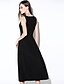 cheap Women&#039;s Dresses-Going out Simple Swing Dress - Solid Colored Square Neck Summer Black Navy Blue Wine