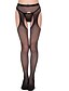 abordables Calcetines y Medias-Mujer Sexy Panti Fino - Un Color, Malla Negro Tamaño Único