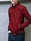 cheap Men&#039;s Jackets &amp; Coats-Men&#039;s Long Sleeve Casual / Sport Jacket,Cotton Solid Black / Blue / Brown / Green / Red