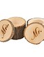 cheap Favor Holders-Round Square Cylinder Wood Favor Holder with Printing Favor Boxes Gift Boxes - 2