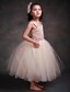 cheap Cufflinks-A-Line Ankle Length Flower Girl Dress - Silk Sleeveless Square Neck with Bow(s) / Sash / Ribbon / Flower by LAN TING Express