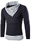 זול סוודרים וקרדיגנים לגברים-M / L / XL לבן / בז&#039; גולף סתיו / חורף צמר, מגשר סוודר סוודר רגיל שרוול ארוך קולור בלוק יום יומי יומי בגדי ריקוד גברים