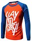 preiswerte T-Shirts &amp; Tank Tops für Herren-Herrn Solide T-shirt - Baumwolle Lässig / Alltäglich Gelb / Orange / Grün / Frühling / Herbst / Langarm