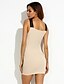 cheap Women&#039;s Dresses-Women&#039;s Party Bodycon Dress - Plaid Criss Cross Deep V Summer Camel M L XL