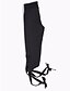 tanie Legginsy-Damskie Codzienny Bawełna Sportowy Legging - Solidne kolory, Wiązanie Średni Talia Czarny S M L / Rurki