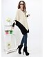 cheap Women&#039;s Sweaters-Women&#039;s Long Sleeve Batwing Sleeve Cotton Long Pullover - Color Block V Neck / Fall / Winter