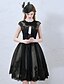 cheap Special Occasion Dresses-A-Line Little Black Dress Cute Holiday Homecoming Cocktail Party Dress Illusion Neck Sleeveless Knee Length Lace Tulle with Lace Beading Sequin 2020