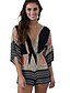 cheap Women&#039;s Jumpsuits &amp; Rompers-Women&#039;s Going out Romper - Color Block, Ruffle / Print Deep V / Summer / Backless