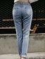 preiswerte Damenhosen-Damen Hose - Einfach Jeans Baumwolle Mikro-elastisch