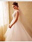 cheap Wedding Dresses-Ball Gown Wedding Dresses Bateau Neck Sweep / Brush Train Organza Beaded Lace Cap Sleeve Formal Floral Lace with Lace Beading Appliques 2020