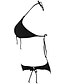 cheap Women&#039;s Lingerie-Women&#039;s Basic Halter Neck Black Olive Pink Tie Side Bikini Swimwear - Solid Colored Criss Cross M L XL Black