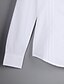 voordelige Damesblouses en -shirts-Dames Overhemd Katoen Effen Overhemdkraag Wit