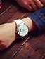 voordelige Trendy Horloge-Dames Modieus horloge Polshorloge Kwarts Gewatteerd PU-leer Zwart / Wit Hot Sale / Digitaal Informeel - Wit Zwart