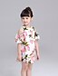 cheap Dresses-Girls&#039; Half Sleeve Floral 3D Printed Graphic Dresses Cotton Dress Summer Casual Daily