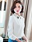 cheap Women&#039;s Blouses &amp; Shirts-Women&#039;s Tassels Doll Collar Chiffon Long Sleeve Blouses