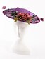 cheap Women&#039;s Hats-Women&#039;s Bucket Hat Linen Vintage - Solid Colored All Seasons Purple