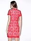 זול שמלות נשים-עומד מיני טלאים - שמלה צינור פשוט וינטאג&#039; ליציאה