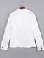 cheap Women&#039;s Blazer&amp;Suits-Women&#039;s Spring Blazer Work Regular Solid Colored Cotton White / Black / Khaki S / M / L